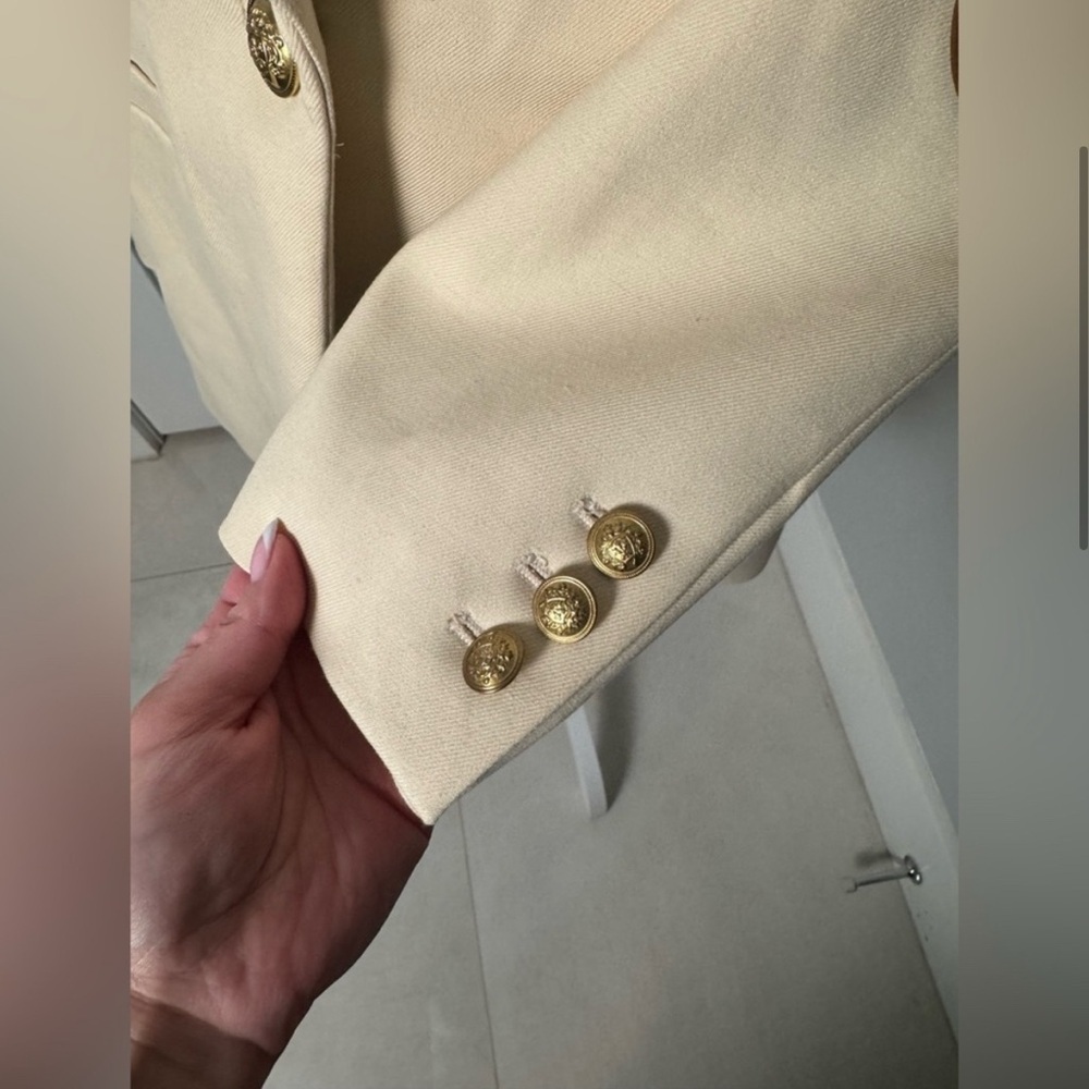 Alice + Olivia Billie Elbow Patch Boxy Blazer/Size Small - Picture 6 of 15